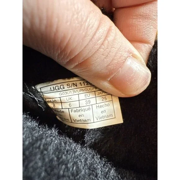 UGG THEBES WOMEN CLOG SUEDE BLACK US 8 /UK 6 /EU 39 EUC - Picture 7 of 12